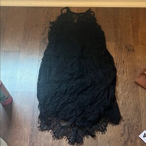 NWT Free People black lace mini dress